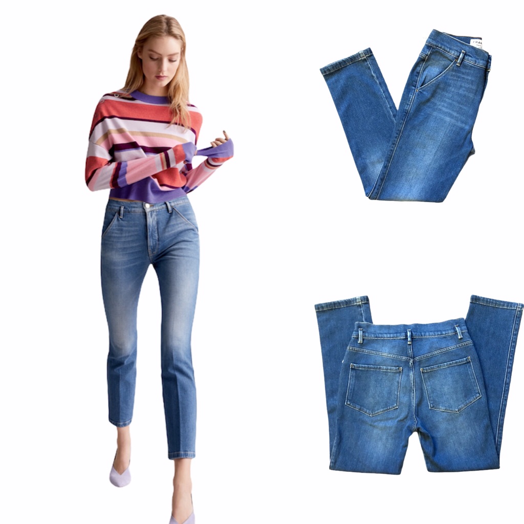 Nwt Frame Le Slender High Rise Straight Leg Jeans